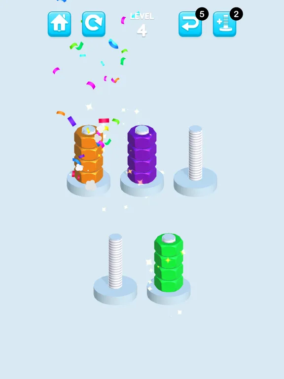 Nuts And Bolts Sort iPad  Screenshots
