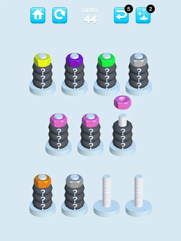 Nuts And Bolts Sort iPad  Screenshots