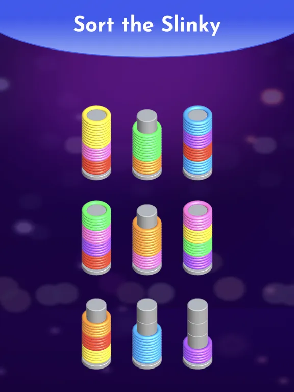 Tangkapan skrin Slinky Sort Puzzle iPad 