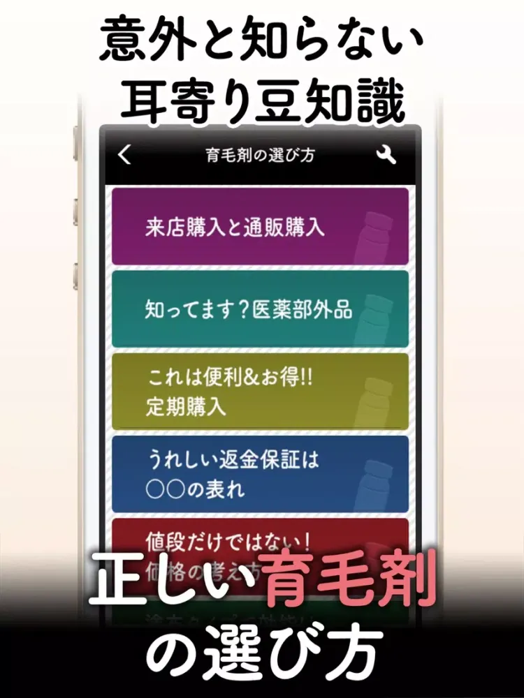 育毛剤体験レポート　薄毛・抜け毛・若ハゲ対策 iPad  Screenshots