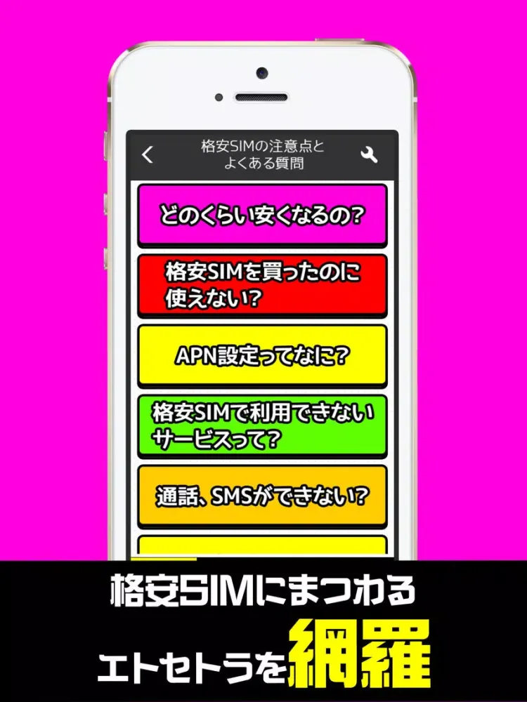 格安SIMでスマホ代を節約 - MVNOを比較したカタログ付 iPad 应用截图