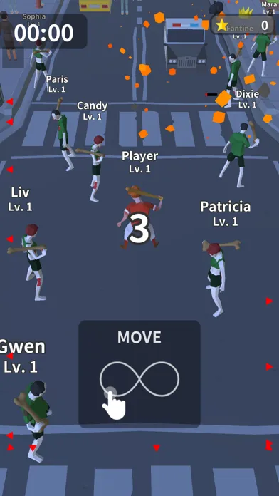 Capturas de tela do CrazySmash!