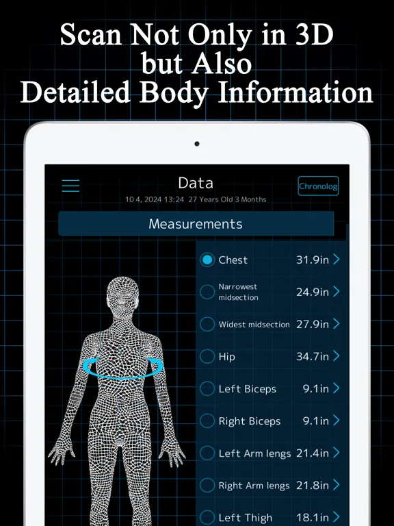 Tangkapan skrin iBODY 3Dscan iPad 