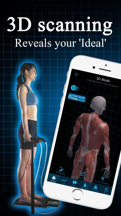 Tangkapan skrin iBODY 3Dscan