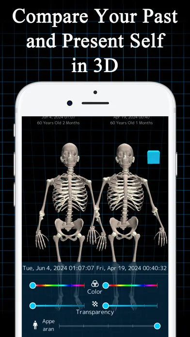 Tangkapan skrin iBODY 3Dscan