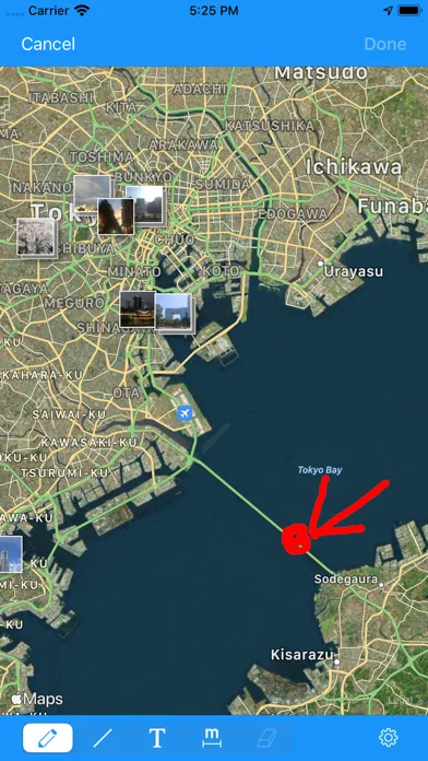 ภาพหน้าจอของ Photo Map Memo