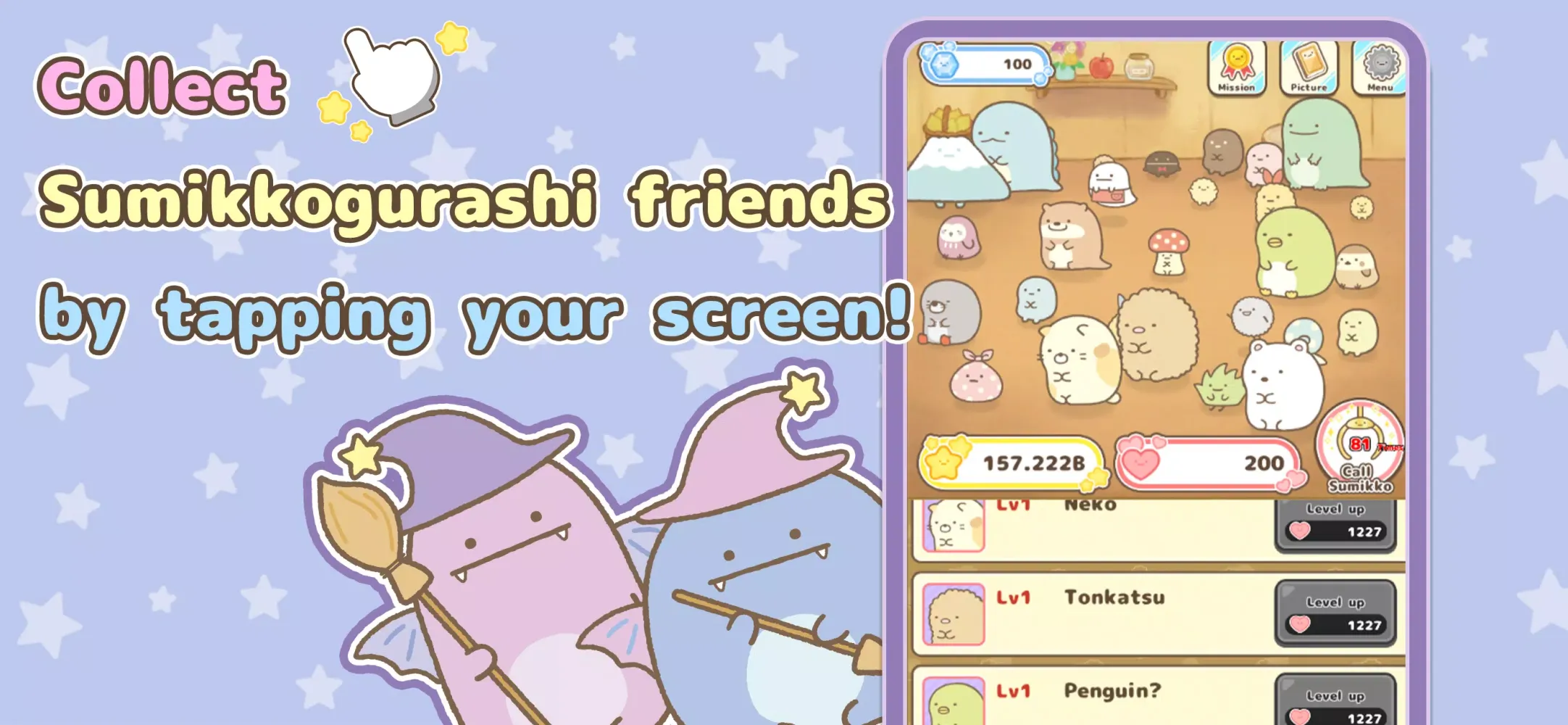 Sumikkogurashi Clicker Game应用截图