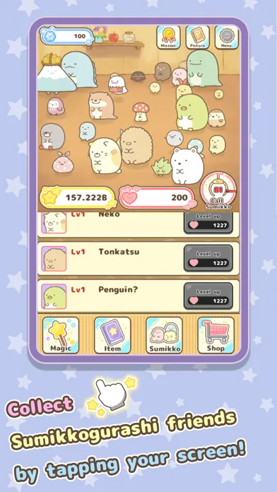 Screenshot di Sumikkogurashi Clicker Game