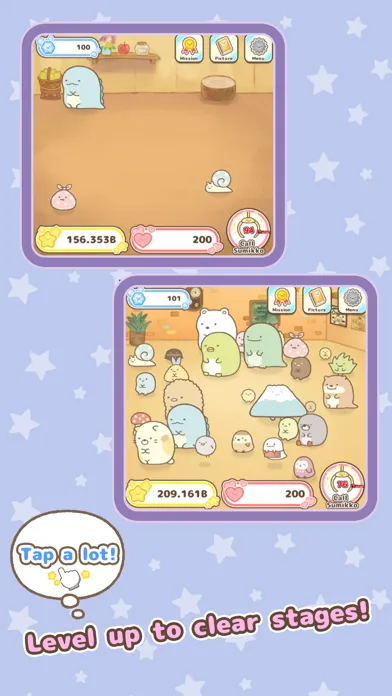 Screenshot di Sumikkogurashi Clicker Game