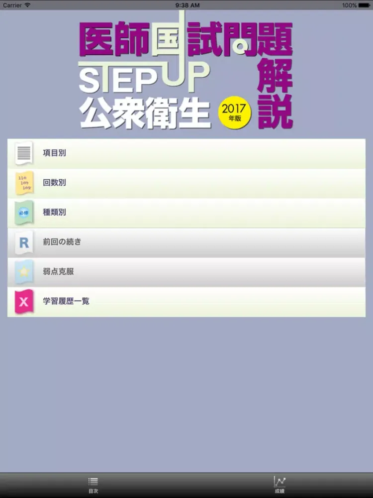Captures d'écran de STEP UP公衆衛生2017 iPad 