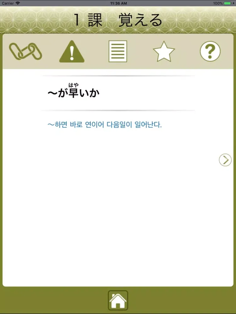 Captures d'écran de JLPT N1 문법 Lite iPad 