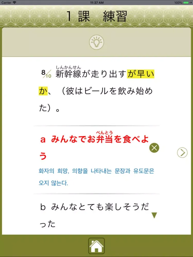 Captures d'écran de JLPT N1 문법 Lite iPad 