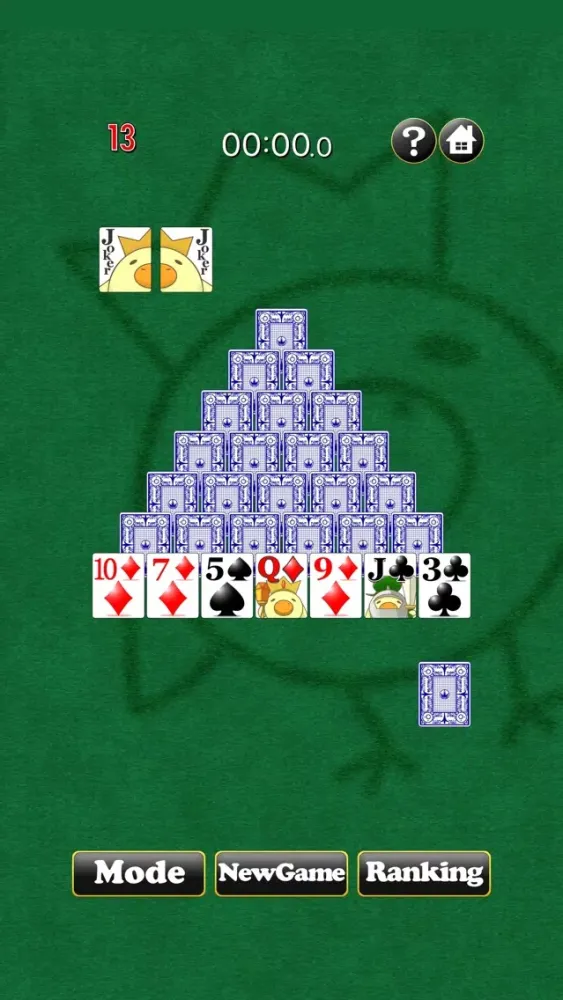 PyramidSolitaireNarunaru スクリーンショット