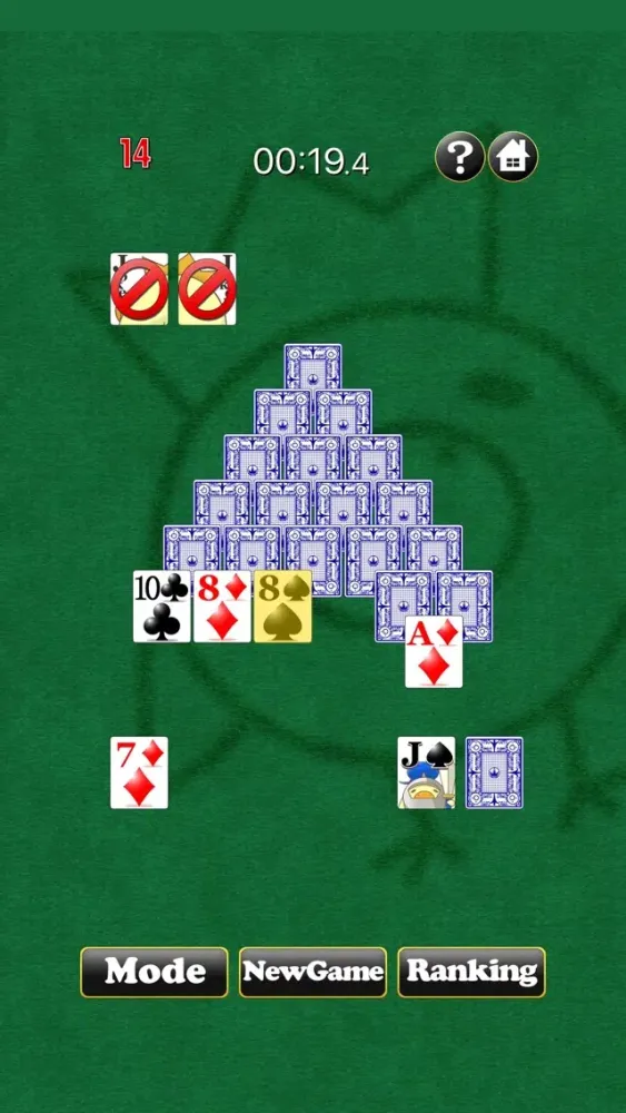 PyramidSolitaireNarunaru スクリーンショット