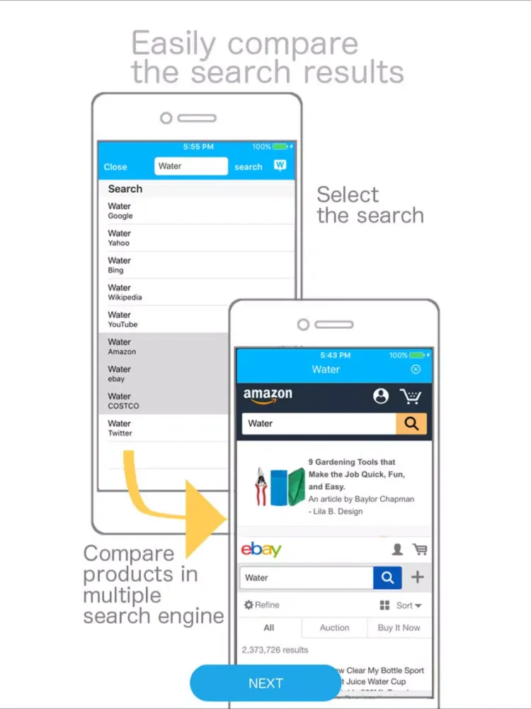 Jetrun WebBrowser / Comparison search iPad  سکرین شاٹس