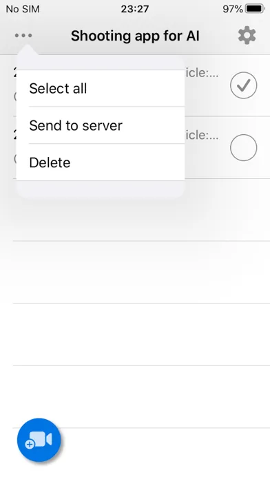 Shooting app for AI Screenshots