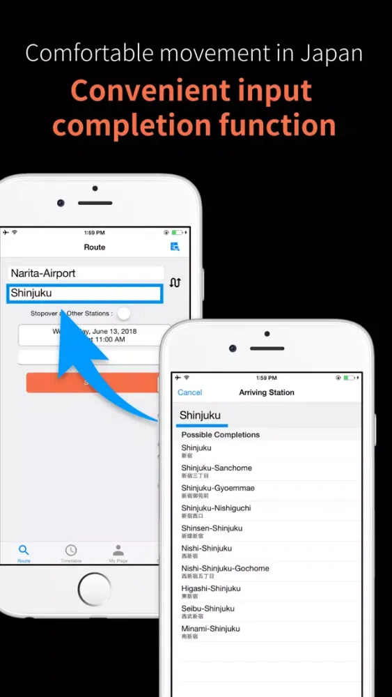 Japan Transit Planner Ekran Görüntüleri