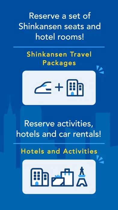 Capturas de tela do Shinkansen smartEX App