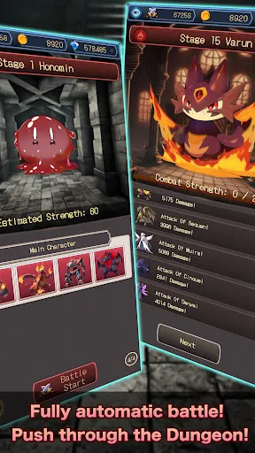 Capturas de tela do Idle RPG Monsters Collection
