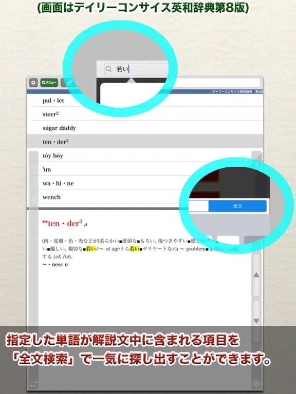 Zrzuty ekranu デイリーコンサイス国語・英和・和英【三省堂】 iPad 
