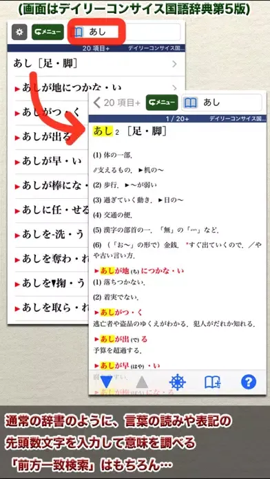 Zrzuty ekranu デイリーコンサイス国語・英和・和英【三省堂】