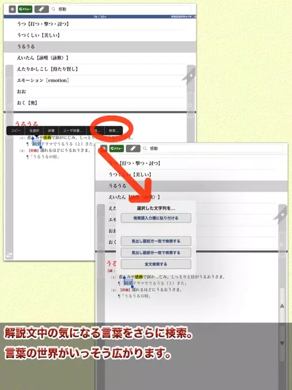 Screenshot di 明鏡国語辞典MX第二版【大修館書店】(ONESWING) iPad 