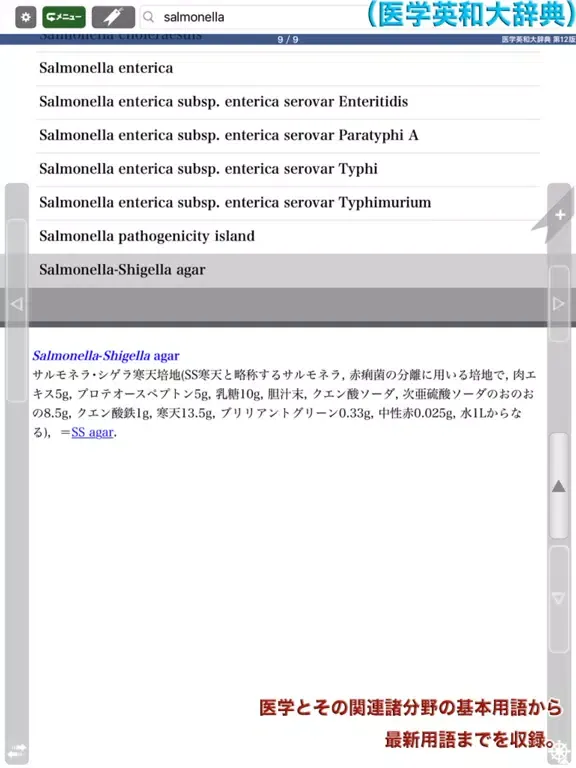 南山堂医学大辞典 第19版・医学英和大辞典 第12版 iPad 应用截图