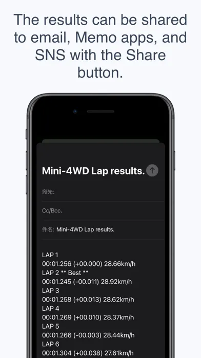 Tangkapan layar Mini4WD-LapTimer