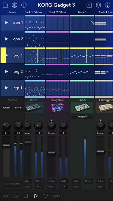 Tangkapan skrin KORG Gadget 3