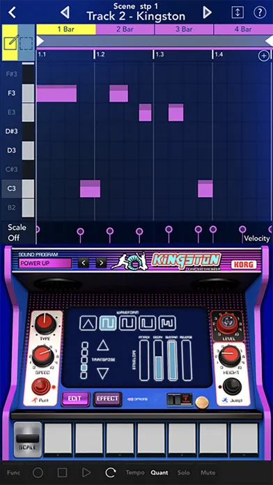 Tangkapan skrin KORG Gadget 3
