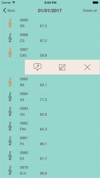 KORG cortosia سکرین شاٹس