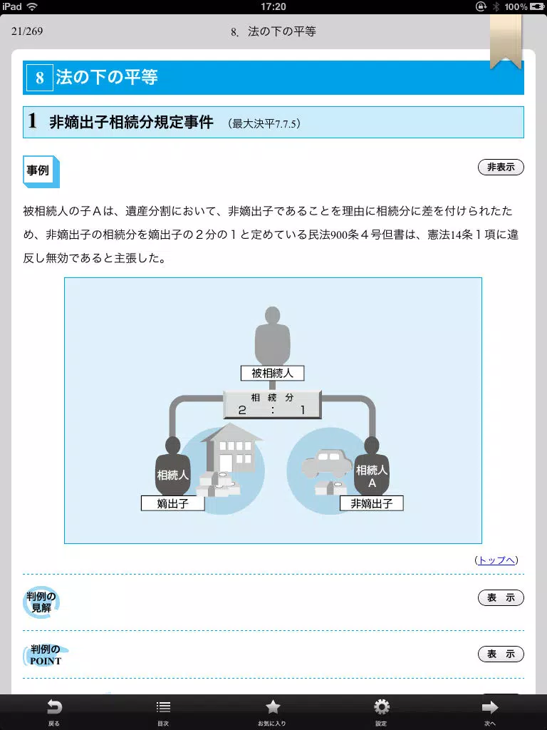 今年こそ行政書士！試験にデル判例 Lite iPad  스크린샷