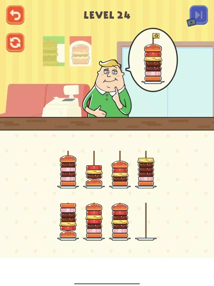 Hamburger Sort Puzzle iPad  স্ক্রিনশট