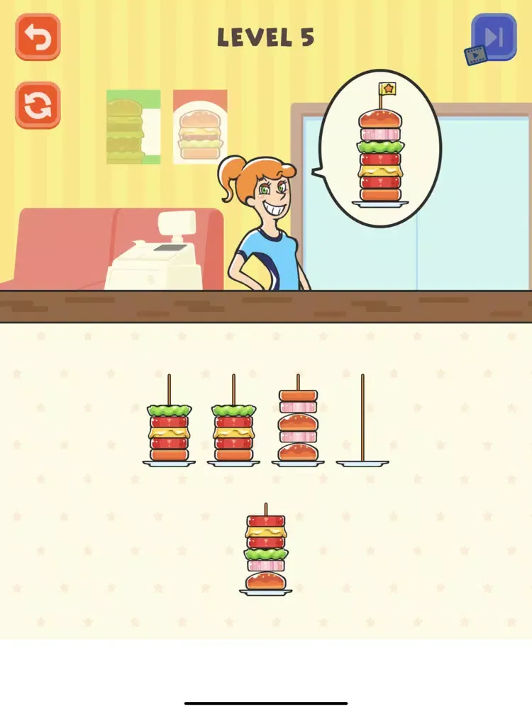 Hamburger Sort Puzzle iPad  স্ক্রিনশট
