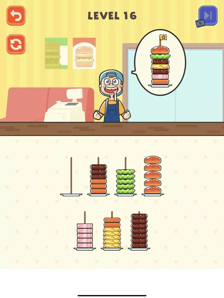 Hamburger Sort Puzzle iPad  স্ক্রিনশট
