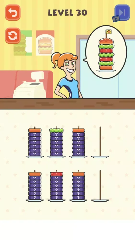Hamburger Sort Puzzle স্ক্রিনশট