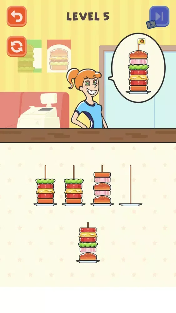 Hamburger Sort Puzzle স্ক্রিনশট
