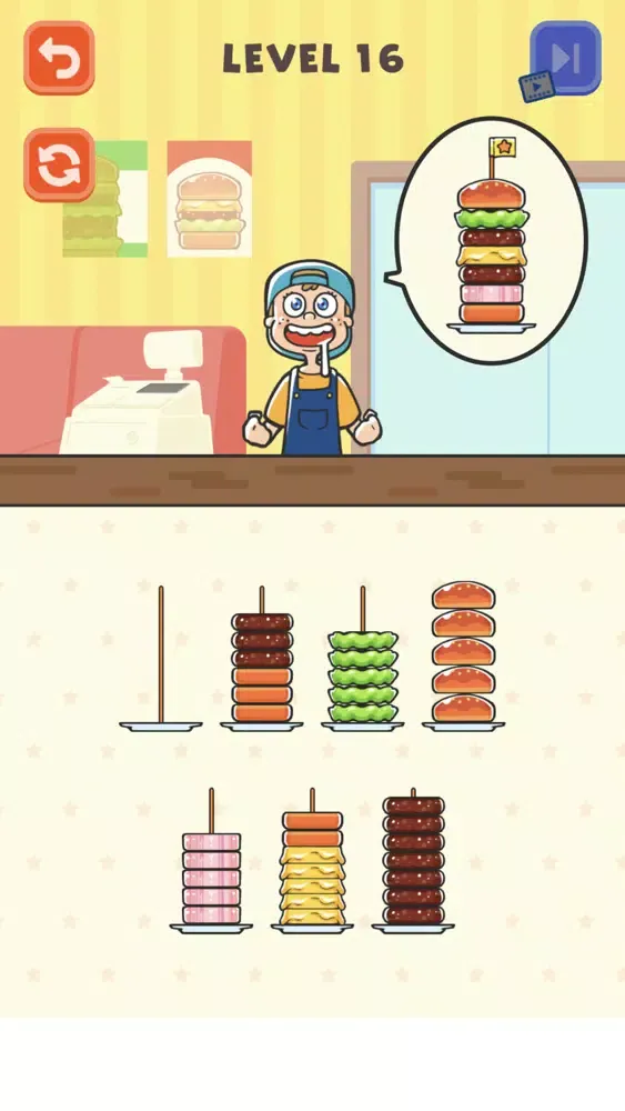 Hamburger Sort Puzzle স্ক্রিনশট