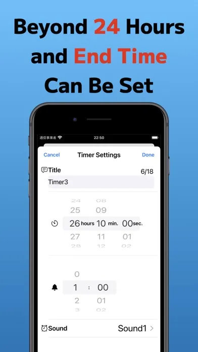 ++Timer Screenshots
