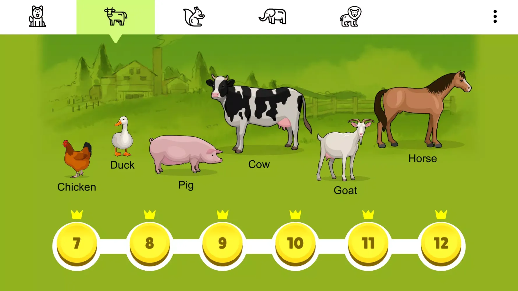 تصاویر Animal Card Matching