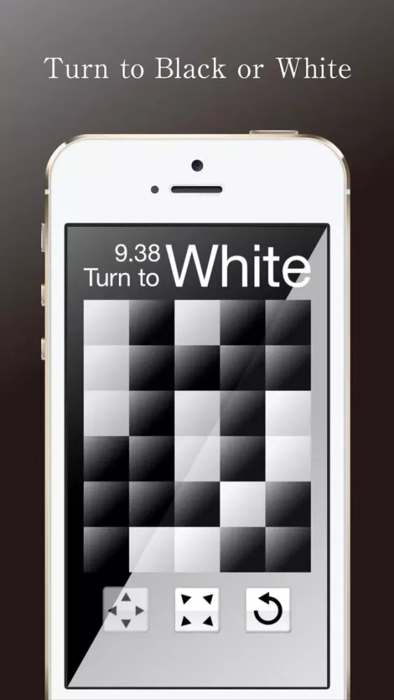 Capturas de tela do Turn the panel . Do you like black or white ?「Black or White」