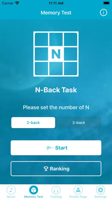 BRAIN EXERCISE : N-Back game应用截图