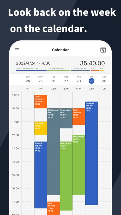 Capturas de pantalla de TimePod - Time Tracking