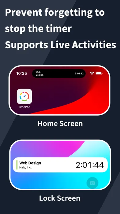 Capturas de pantalla de TimePod - Time Tracking