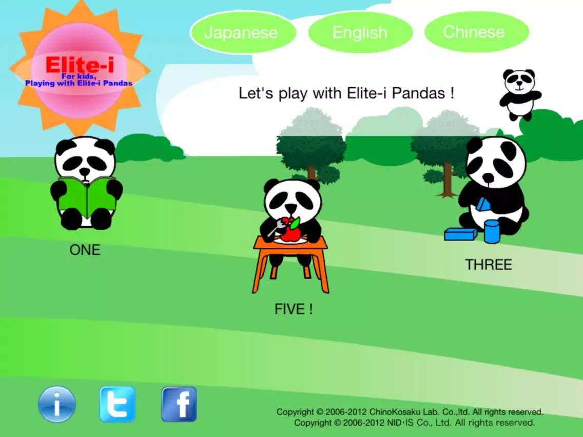 Elite-i:For kids, Let's Play with Elite-i Pandas iPad  سکرین شاٹس