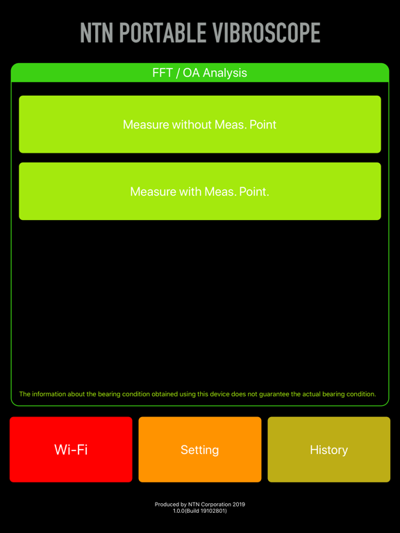 NTN PORTABLE VIBROSCOPE iPad 應用截圖