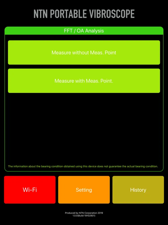 NTN PORTABLE VIBROSCOPE iPad 應用截圖