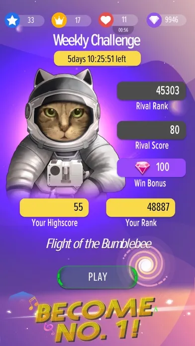 Zrzuty ekranu AstroCat Singers