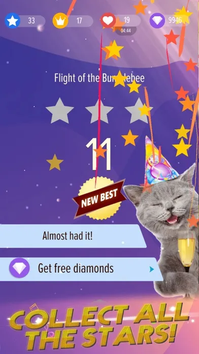 Zrzuty ekranu AstroCat Singers