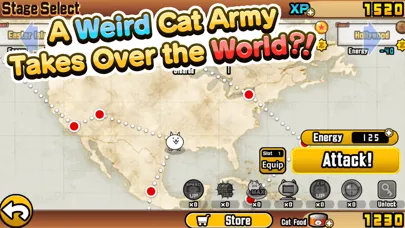 Tangkapan skrin The Battle Cats